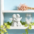 thumbnail image 6 of Angels Resin Statue Figurine,Adorable Angel Sculpture Memorial Statue for Coffee Table, Book Shelf Decor Accents, 6 of 6