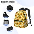 thumbnail image 5 of Lsque Sunflowers Classic Casual Backpack - Large Capacity Water-Resistant Backpack for School, Work, Travel, and Outdoor Activities, 5 of 8