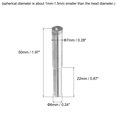 thumbnail image 2 of Unique Bargains 7mm 600 Grits Diamond Mounted Point Spherical Concave Head Bead Grinding Bit, 2 of 5
