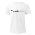 thumbnail image 5 of Canada Letter Graphic Tees for Men Summer Short Sleeve Crewneck Casual Canada Travel T Shirts Streetwear, 5 of 5