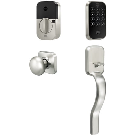 Yale Assure Lock 2 Touchscreen with Wi-Fi and Ridgefield Handle in Satin Nickel