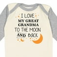 thumbnail image 4 of Inktastic I Love My Great Grandma to the Moon and Back Boys or Girls Long Sleeve Baby Bodysuit, 4 of 5