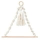 thumbnail image 1 of Soporte para papel de cocina, colgador de cuerda de cáñamo tejido con borla para colgar fotos, organización, color beige, 1 of 5