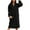 Black, variant on Aoochasliy Womens Coat Clearance Woolen Button Up Pocketed Long Sleeve Breasted Trench Coat Long Outwear