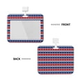 thumbnail image 2 of Susaid Fourth Of July Print ID Badge Holder with Double-Sided Windows Horizontal Hard Plastic Case Black Card Protector Pouch for Office School ID Credit Cards, 2 of 7