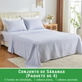 thumbnail image 2 of Gogreen Juego de Sábanas de 4 Pzas con Bolsillo Profundo de 16 Pulgadas, Juego de Sábanas de Microfibra Transpirable Súper Suave Tamaño Queen, Juego de Sábanas de Lujo para Decoración Del Hogar, 2 of 10