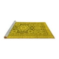 thumbnail image 2 of Ahgly Company Machine Washable Indoor Rectangle Abstract Yellow Modern Area Rugs, 4' x 6', 2 of 4