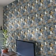 thumbnail image 3 of Agiferg 3D Brick Stone Rustic Effect Self-adhesive Wall Sticker Home Decor, 3 of 4