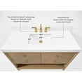 thumbnail image 3 of Momo 48 in. Bath Vanity in Oak finish with White Quartz Top and Undermount Basin, 3 of 7