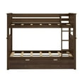 thumbnail image 4 of Full Over Full Bunk Bed With Trundle Bed, Walnut, 4 of 13