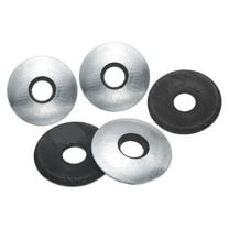100Pack 1/4" x 3/4" Sealing Washers, 304 Stainless Steel Zinc-Plated EPDM Bonded Neoprene Rubber Washers for Screws Bolts, Silver&Black