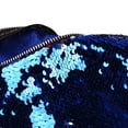 thumbnail image 3 of Patrón creativo 2 colores Lentejuelas Brillo Fanny Cintura Pa Cross Body Bag Monedero Azul + plata Hugo Bolso de hombro de las mujeres, 3 of 5