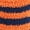 04 Orange & Blue, variant on BambooMN Super Soft Fuzzy Team Spirit Striped Socks - 01 Purple & Gold - Extra Large - 4 Pairs