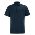 thumbnail image 2 of shoper Boys Polo Shirt School Uniform Short Sleeve Tops, Button Closure, Textured Shirt Stretchy Quick Dry Casual Golf Navy, 2 of 6