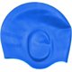 thumbnail image 1 of Gorro de natación con protección para los oídos, impermeable, gorro de natación de silicona, gorro de natación suave y elástico, natación de buceo (2 piezas), 1 of 5