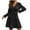 Women Black dress, variant on safuny Women's Mini A Line Dress Solid Sequins Shiny Holiday Long Sleeve V Neck Elegant Cocktail Wedding Evening Party Trendy Dresses Army Green S