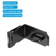 thumbnail image 4 of Unique Bargains 5 Inch Padlock Latch, Stainless Steel 90 Degree Security Padlock Hasp Lock Latch, Black, 4 of 6