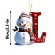 thumbnail image 1 of Adornos navideños personalizados con letras 2025 | Colgante acrílico para decorar el árbol | Adornos navideños personalizables para la decoración del hogar, 1 of 6