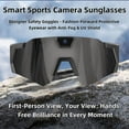 thumbnail image 3 of Baseball Glasses with Camera, Baseball Sunglasses with Camera, 4K Video Cameras Glasses, That Record Video And Audio, Smart Recording Sunglasses for Men and Women, 3 of 8