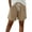 Beige, variant on Women's Swim Board Shorts High Waisted Swimsuit Bottoms Tummy Control Swimming Trunks with Pockets White