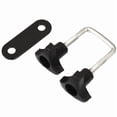 thumbnail image 4 of Car Kayak Rack Holder Kayak Carrier Saddle Watercraft Roof Rack Arm Canoe Boat Car Roof Top Boat Rack,4* bracket 8* fasteners 2* drawstring 8* screw nut screw,black, 4 of 8