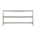 thumbnail image 3 of Henn&Hart 55" Satin Nickel Metal/Glass Console Table, 3 of 8