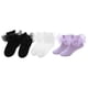 thumbnail image 4 of GOOHOCHY 3 pares de calcetines ligeros con ribete de encaje para niños, suaves y transpirables, de algodón blanco, para el tobillo, para niñas pequeñas, ropa de verano., 4 of 8