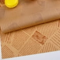 thumbnail image 5 of Highcool 200 Sheets Deli Wax Paper, 12x12 Inches, Old Newspaper Style, Greaseproof for Wrapping Bread, Burgers, Fries, and Sandwiches (Brown), 5 of 7
