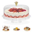 thumbnail image 1 of Memeyou - Soporte de acrílico para tartas con tapa, plato de pastel con soporte para cúpula, 1 of 7