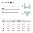 thumbnail image 6 of Wukai Daisy Floral A Women's Bikini Set Two Piece,wimsuit High Waisted V Neck Twist Front Adjustable Spaghetti Straps Bathing Suit-Small, 6 of 7