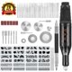 thumbnail image 1 of Kit de herramientas de grabado de 78 piezas, bolígrafo eléctrico de grabado de metal, grabado eléctrico en madera con trazador, 52 puntas y 24 plantillas, herramienta de grabado DIY para joyería,, 1 of 7