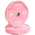 thumbnail image 1 of Synergee Bumper Plates – Durable Olympic Weight Plates, Low-Bounce Rubber for Strength Training, Powerlifting, and Functional Workouts., 1 of 6