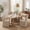 Brown, variant on LEHZROAJ Linen Fabric Upholstered Dining Chairs Set of 2,Modern Armless Side Chair High Back for Dining Room,Living Room,Kitchen(Grey)