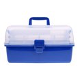 thumbnail image 2 of Multi Trays Tackle Drawer Box Fishing Tools Lure Storage Ladder Shaped Container - Clear, L L, 2 of 7
