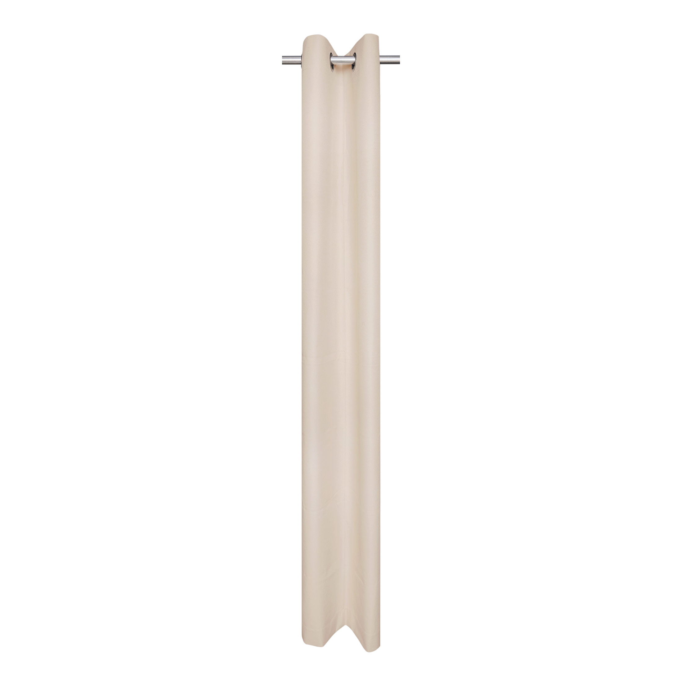 Mainstays Beige Solid Blackout Grommet Single Curtain Panel, 30" W x 63" L
