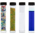 thumbnail image 3 of 30 Pack 0.85oz Clear Plastic Tube Bead Containers Liquid Containers with Black Screw-Top Lid Cylindrical Bottom Easy to Stand and Place (Diameter 0.78"/ Length 4.13"), 3 of 7