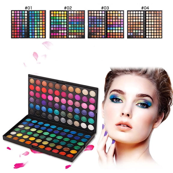 120-Color Eyeshadow Palette - Shade 01# - 1 Palette, Matte Shimmer Earth Warm Color Eyeshadow Palette Makeup Eye Shadow 120 Colors, Easter, St. Patrick'S Day, Wedding, Eyeshadow, M Makeup Organizers