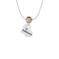 thumbnail image 2 of Delight Jewelry Silvertone Large Bridesmaid Heart Mia Monkey Charm Necklace, 2 of 4