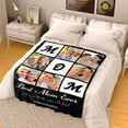 thumbnail image 5 of AISENIN Mothers Day Custom Gifts Personalized Blanket with Photo Picture Collage Text Unique Gift Throw Blankets for Mother Daughter Gift Ideas Best Mother Ever Gift, 5 of 5