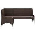 thumbnail image 2 of vidaXL Garden Corner Sofas 2 pcs Poly Rattan Brown, 2 of 4