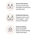 thumbnail image 3 of Glamorise Full Figure Plus Size Wonderwire Front-Closure Bra Underwire #1245, 3 of 8