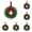 Green, variant on LYINGF 27cm Christmas Wreath Door Hanger for Indoor Decor - Festive Greenery Arrangement with Berry Accents, Traditional Holiday Welcome Sign for Entryways