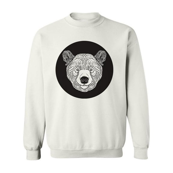 Bear Head Design. Sweatshirt Men -Image by Shutterstock, Male 4X-Large