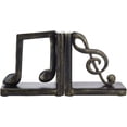 thumbnail image 5 of MyGift 2-Piece Musical Note Decorative Resin Bookends, 5 of 5