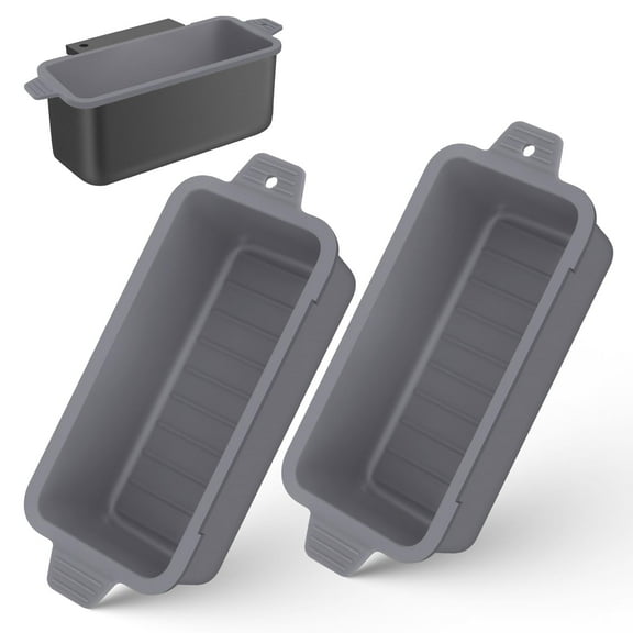 2 PCS Blackstone Grease Cup Liners for Blackstone 36 28 22 17 Inch Griddle,Reusable Grease Catcher Cup Liner Grill Grease Tray,Durable Drip Pans Blackstone Griddle Accessories,Grey