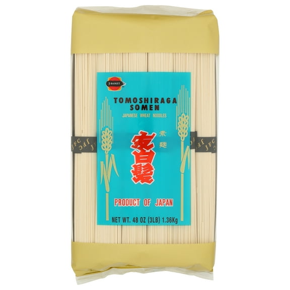 J-Basket Tomoshiraga Somen Japanese Wheat Noodles, 48 oz