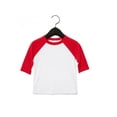thumbnail image 3 of Bella + Canvas Toddler 3/4 Sleeve Baseball T-Shirt, 3 of 4