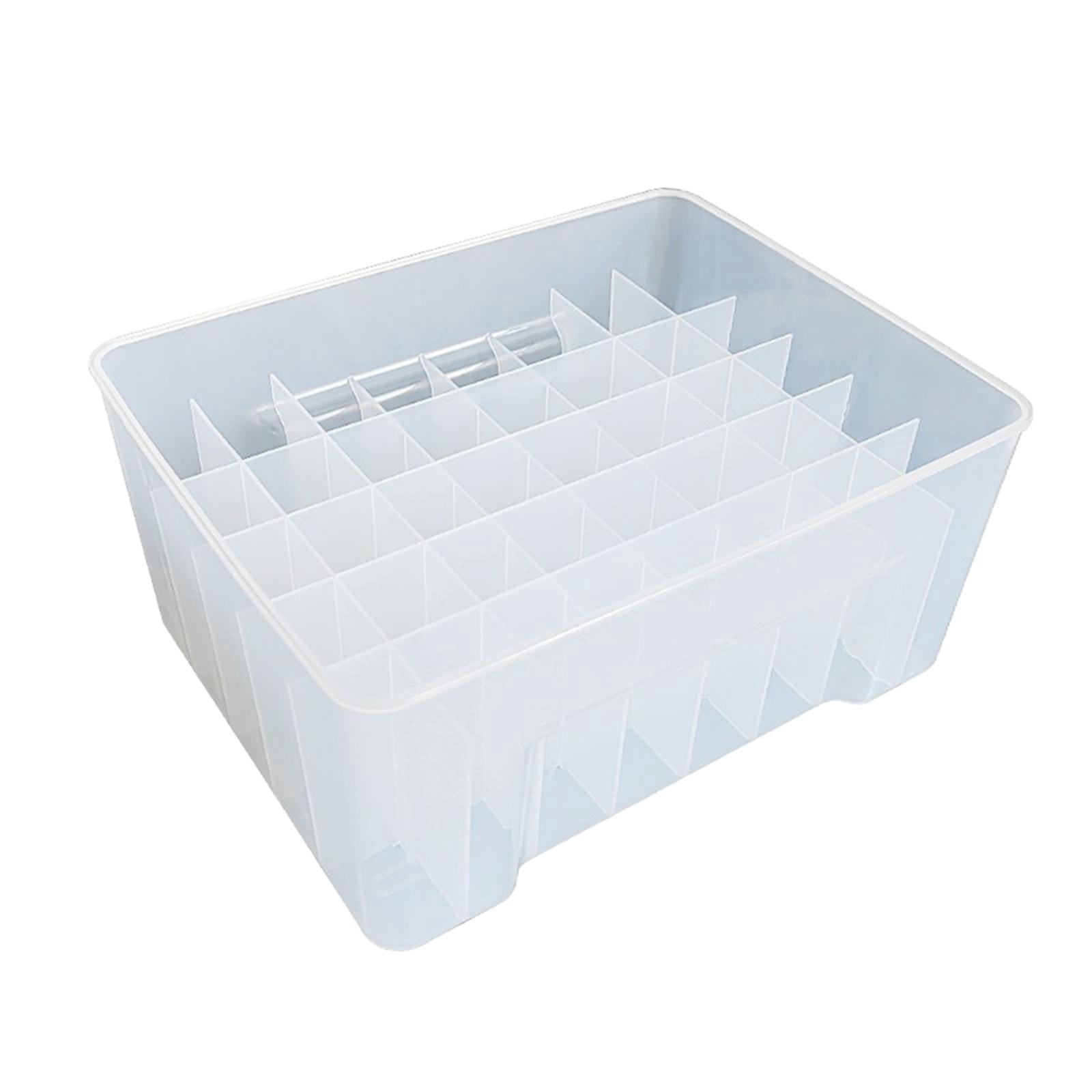 Wswqop Lure Box Container Case Portable Organizer Box Gear Fishing Tackle Box for Baits
