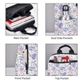thumbnail image 5 of Lafuoo Lavender Flowers Pattern Lightweight Backpack, Wear-resistant Multi-pocket Travel Backpack, Suitable for Work, Campus, Mountaineering, Unisex-One Size, 5 of 7