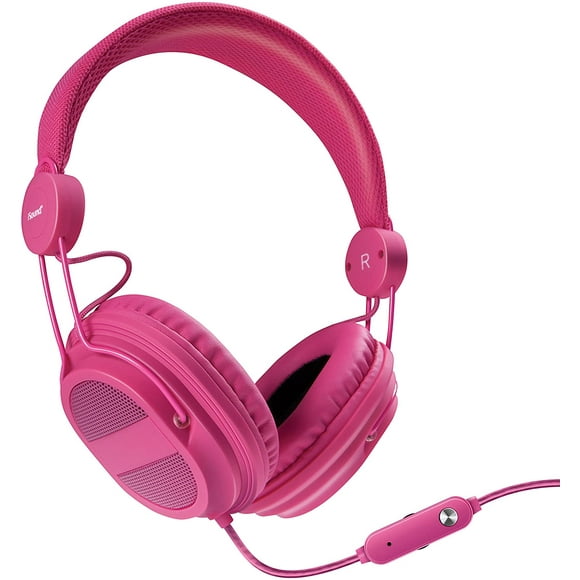 iSound DGHP-5538 Kid Friendly Headphones with Mic and Music Volume, Pink